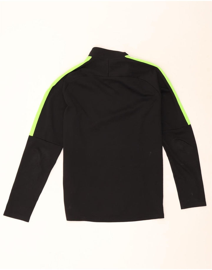 Nike Herre Dri Fit Pullover med lynlås-hals Træningsdragt Top Medium Sort Colourblock