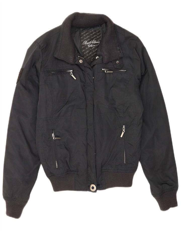BACI & ABBRACCI Bomberjakke til kvinder UK 10 Lille marineblå polyester
