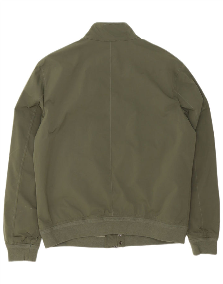 Marks & Spencer Herre Bomber Jacket UK 38 Medium Khaki Polyester