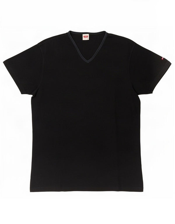 Levi's Mens T-Shirt Top Medium Black Cotton