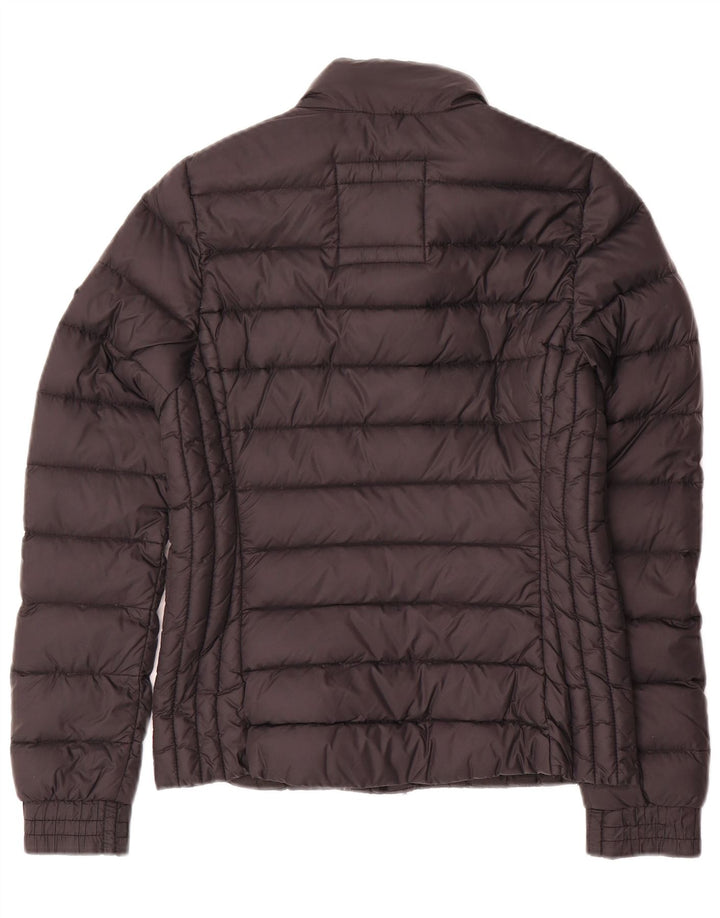 Hollister polstret jakke til kvinder UK 6 XS sort nylon