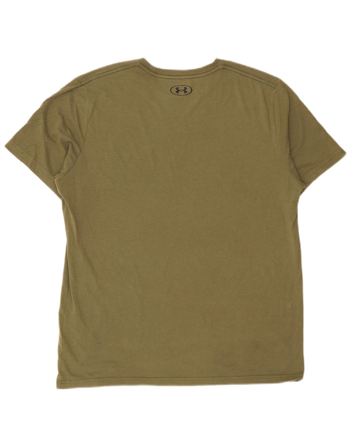 Under Armour Herre T-Shirt Top Stor Khaki Bomuld