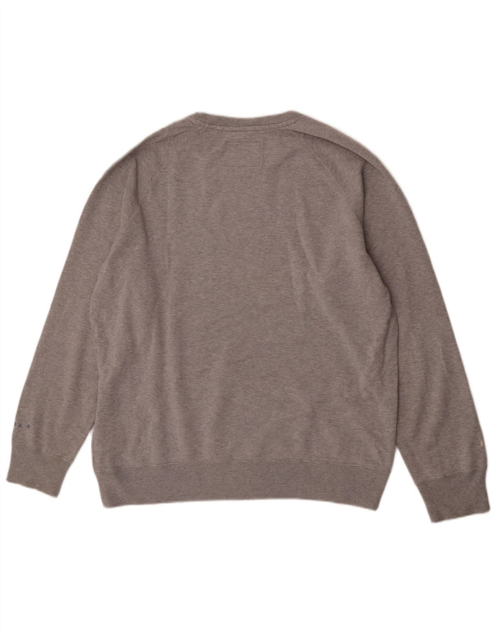 Diadora Herre Grafisk Sweatshirt Jumper XL Grå Flecked Bomuld