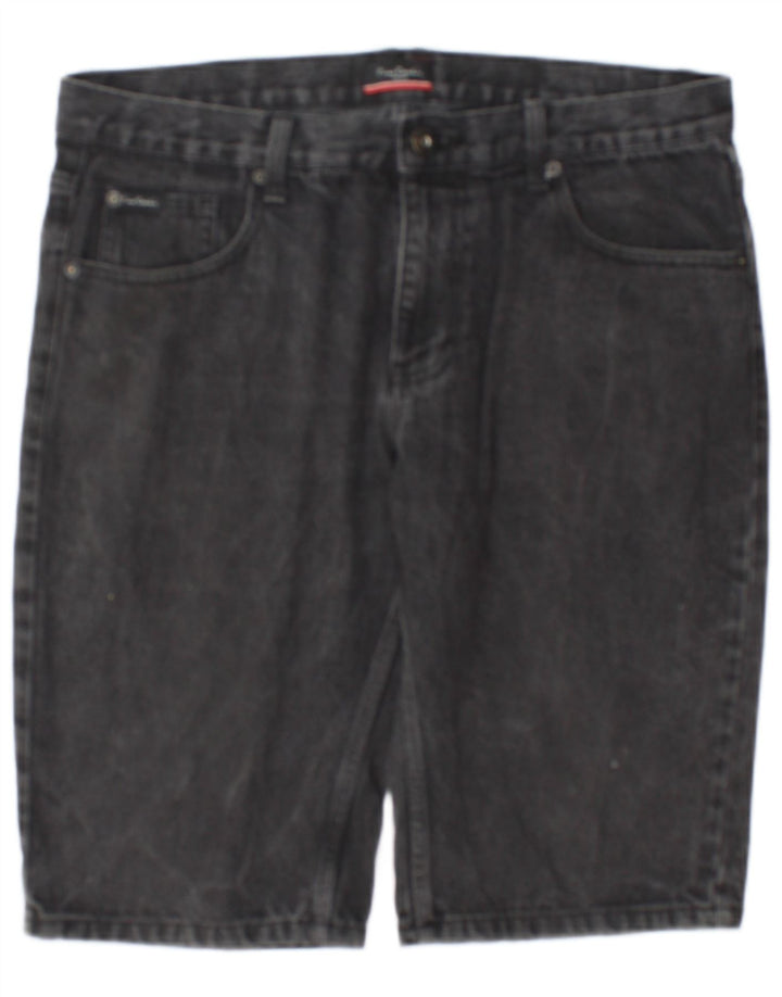 Pierre Cardin Herre Denim Shorts Large W36 Grå Bomuld