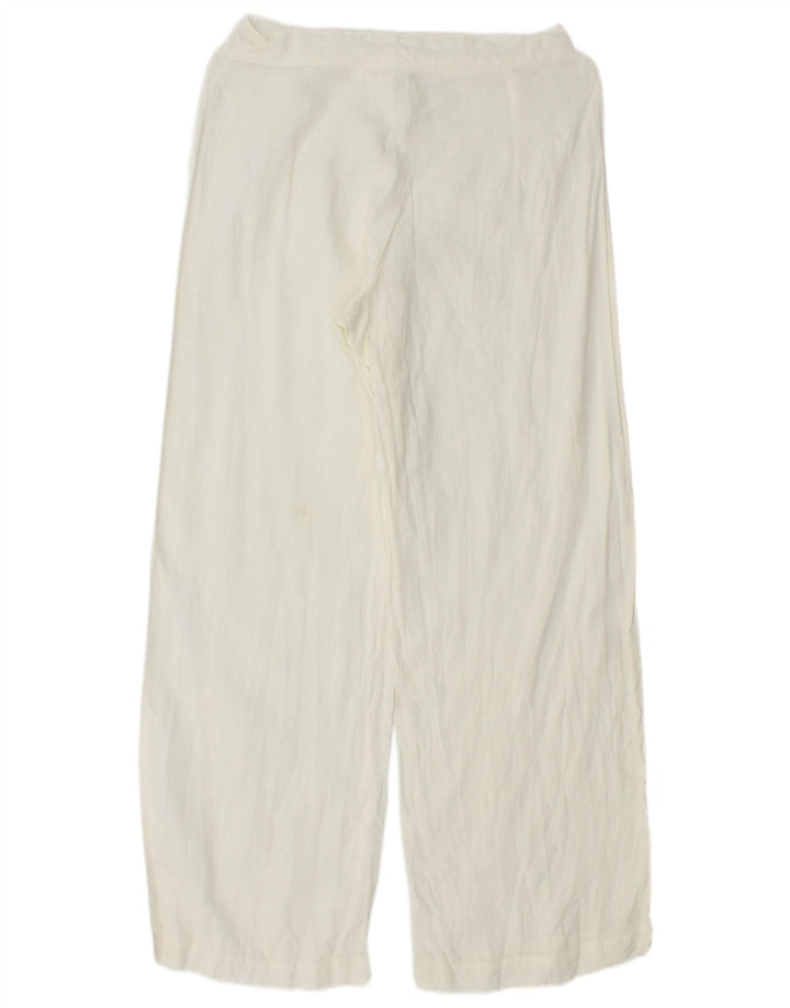 VINTAGE Womens Straight Chino Trousers W28 L29 Off White