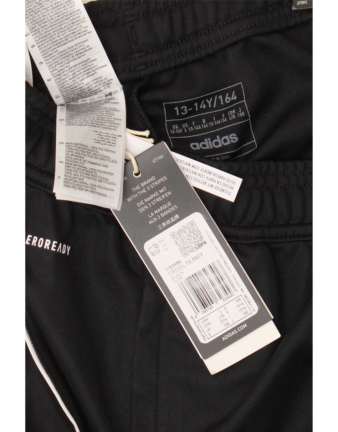 ADIDAS Boys Crusaders F.C. Grafisk træningsdragt bukser 13-14 år Sort