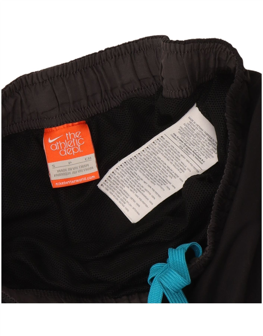 Nike Herre grafiske sportsshorts Små sorte nylon