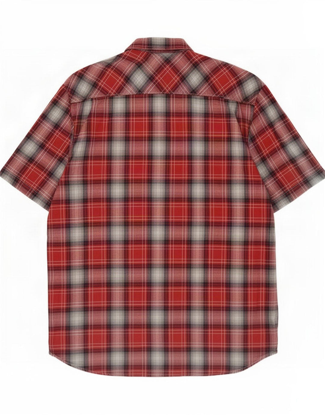 Vans Kortærmet Herreskjorte Medium Rød Plaid