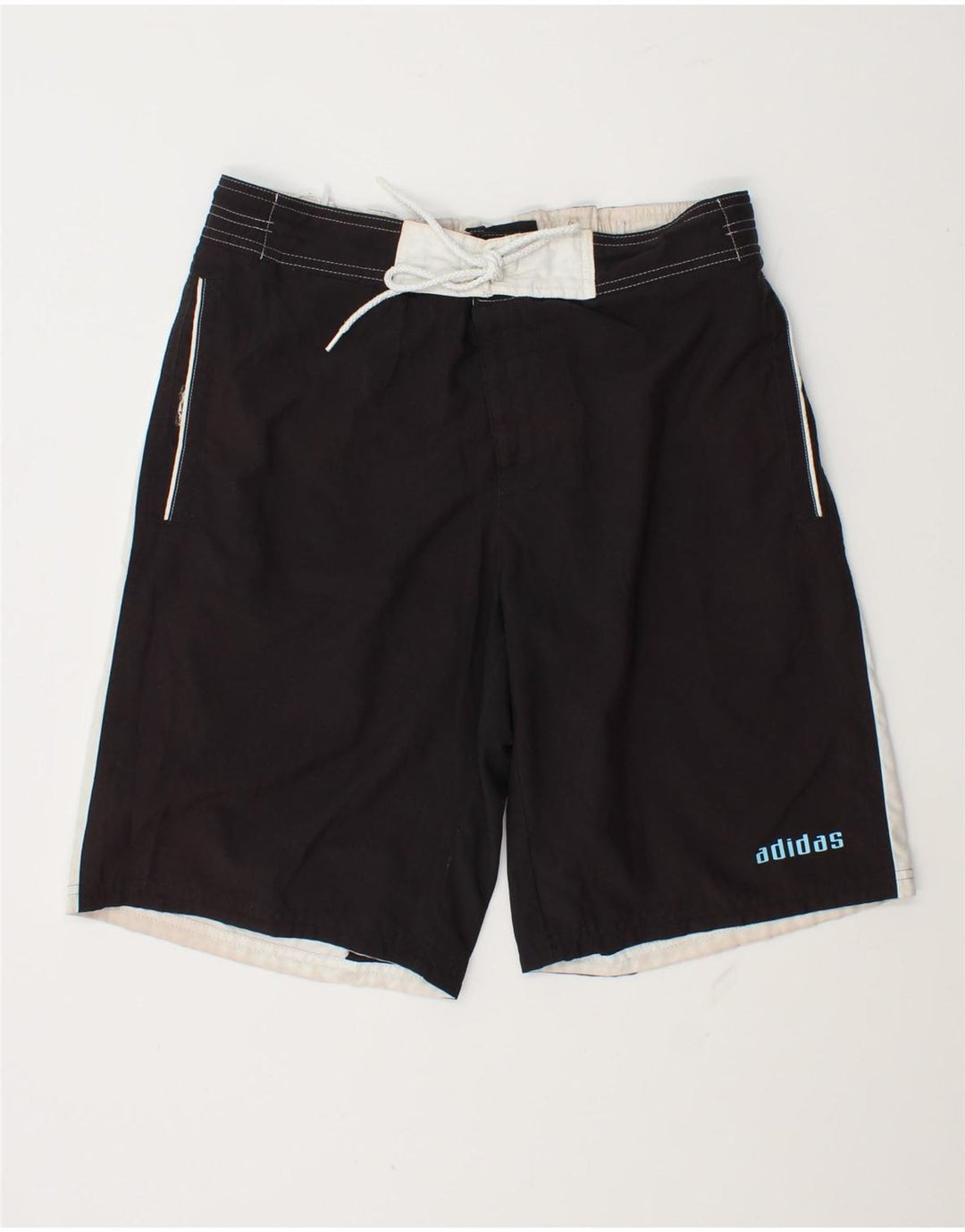 Adidas Grafiske svømmeshorts til mænd Medium Sort Colourblock Polyester