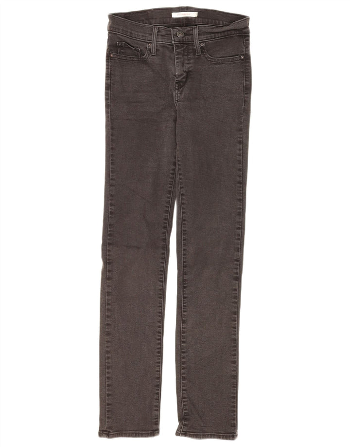LEVI'S Dame 312 Shaping Slim Jeans W26 L30 Grå Bomuld