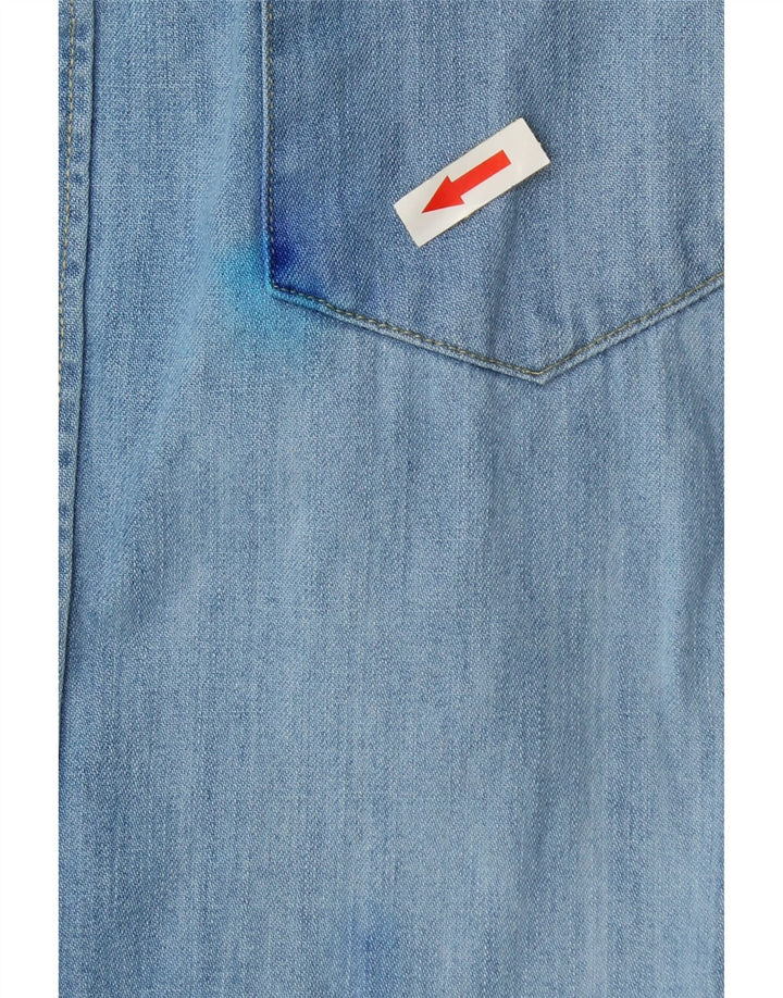 Levi's Herre Standard Fit denimskjorte Stor blå bomuld