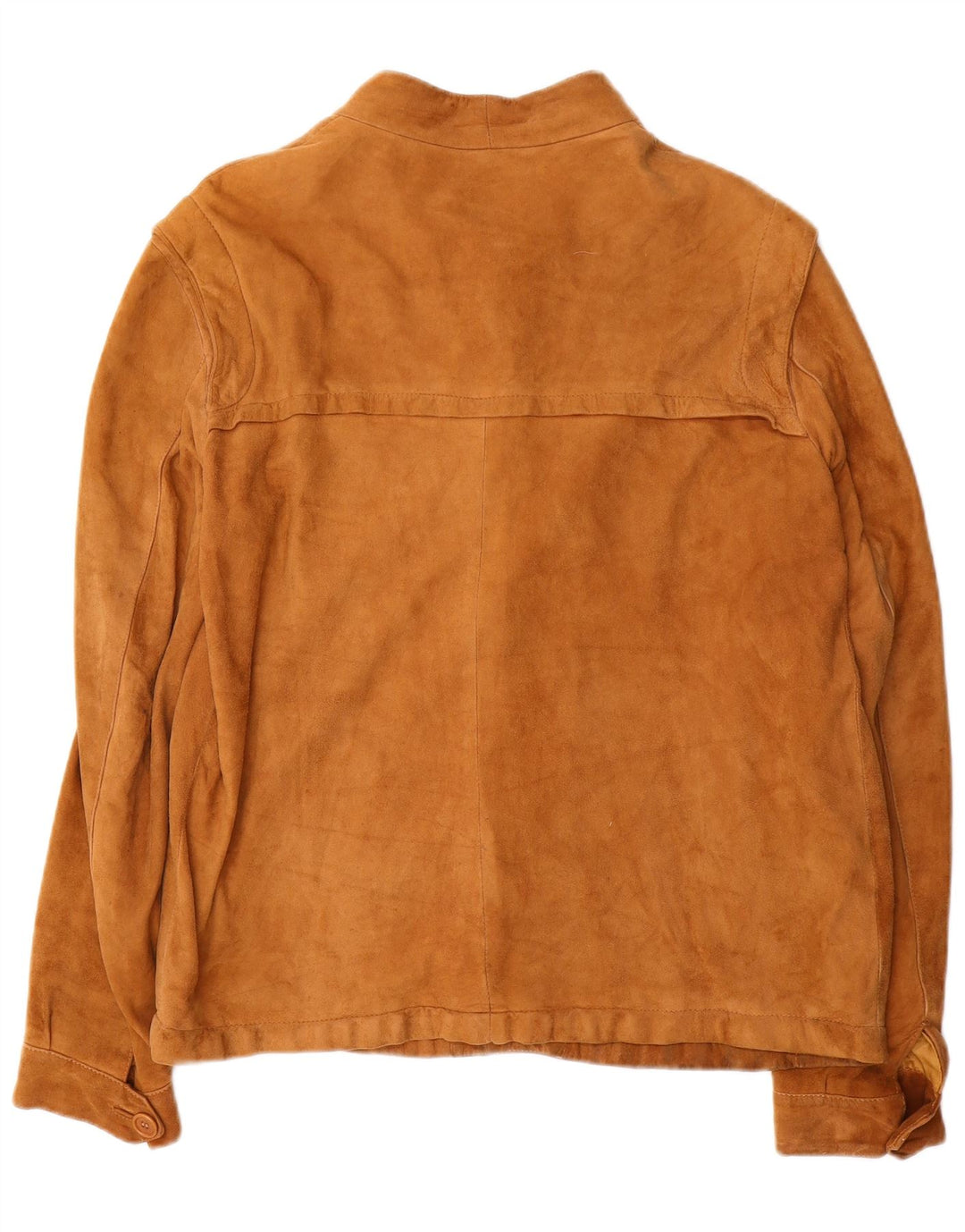 VINTAGE Herre ruskindsjakke IT 50 Stor brunt læder