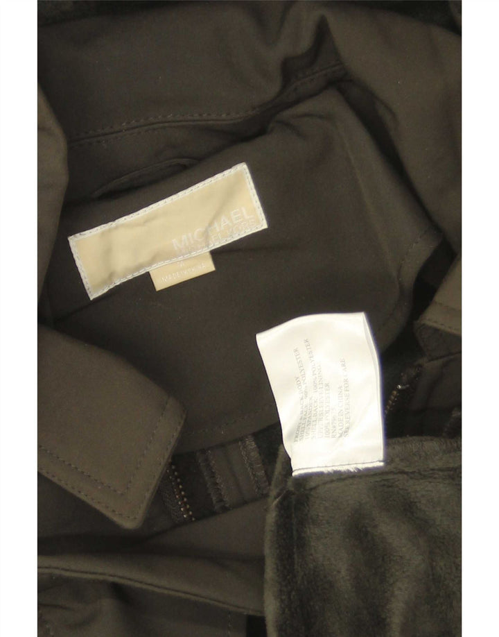 Michael Kors Dame Hooded Parka Jacket UK 14 Medium Khaki Polyester