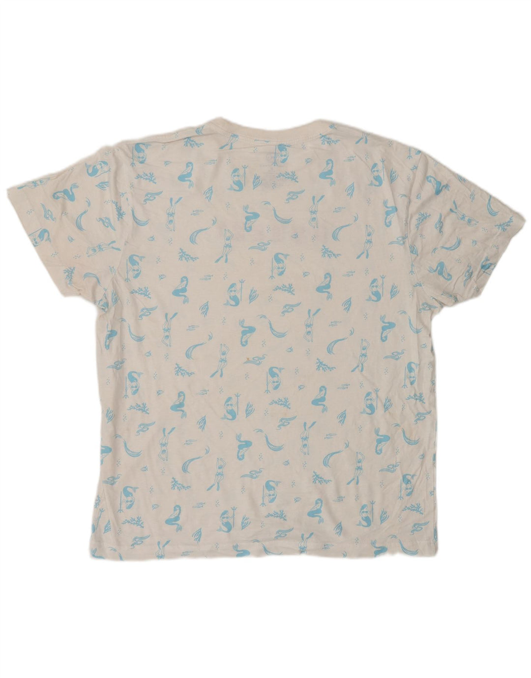 HURLEY Herre grafisk T-shirt Top Medium Hvid Bomuld