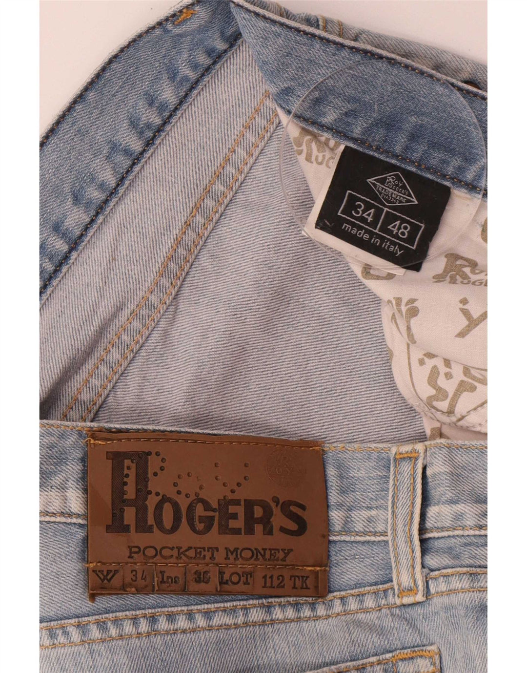 Roy Rogers Herre Straight Jeans IT 48 Medium W34 L32 Blå Bomuld