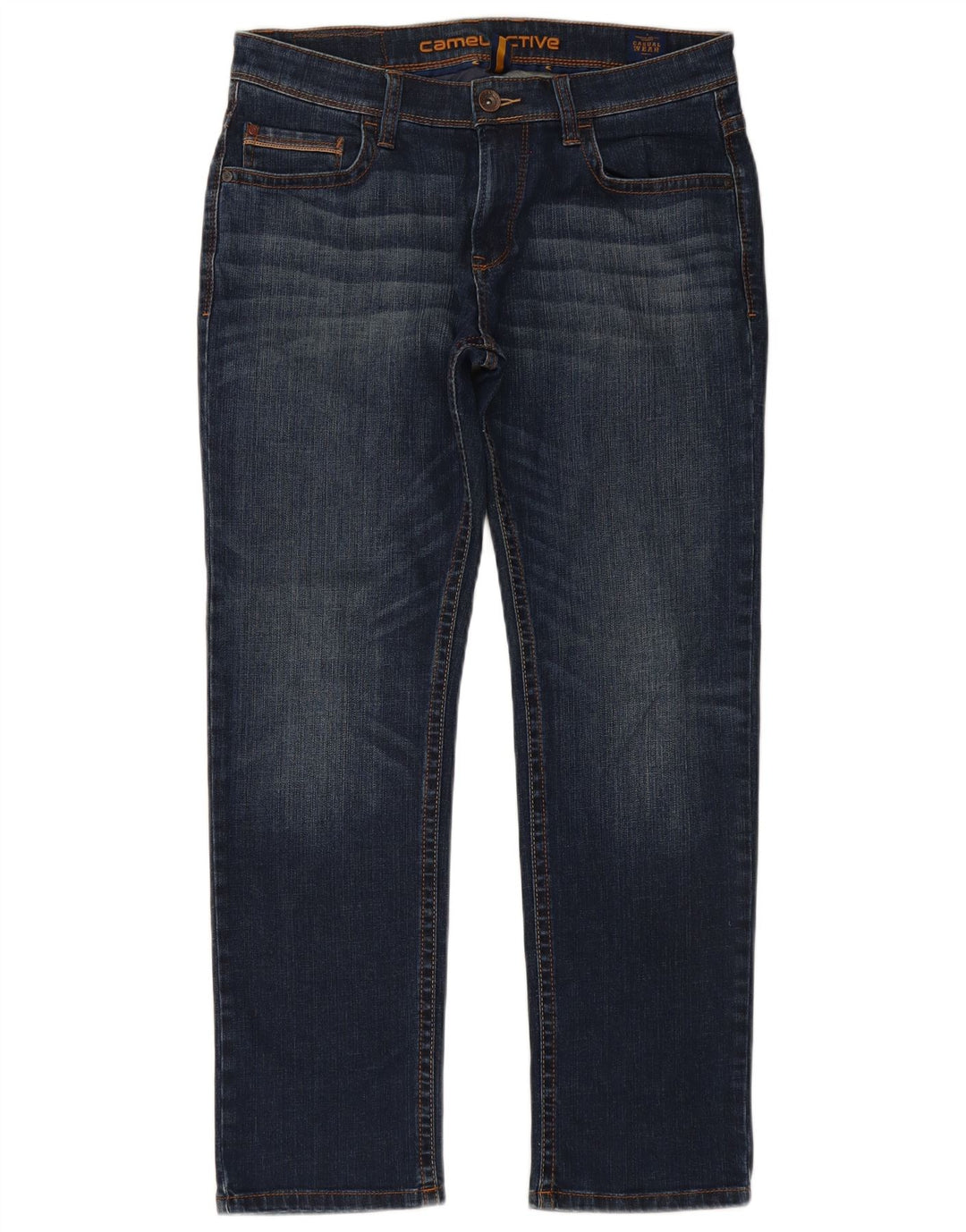 Camel Active Herre Hudson Straight Jeans W34 L30 Marineblå Bomuld