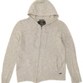 Superdry Sweater med hætte til kvinder UK 14 Mellemgrå uld