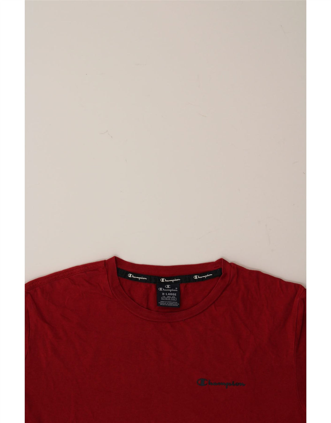 CHAMPION Mens Graphic T-Shirt Top XL Red Vintage Champion and Second-Hand Champion from Messina Hembry 