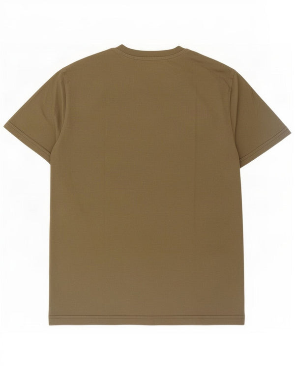Penguin Mens Graphic T-Shirt Top Medium Khaki Cotton