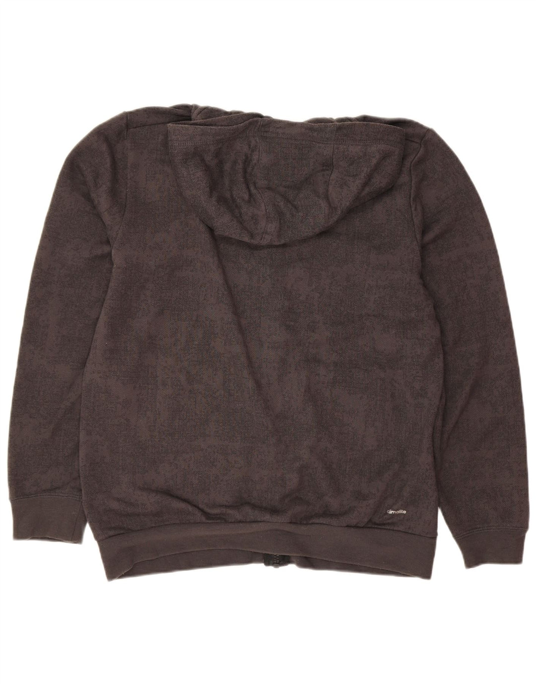 Adidas Boys Graphic Zip Hoodie Sweater 13-14 Years Grå Polyester