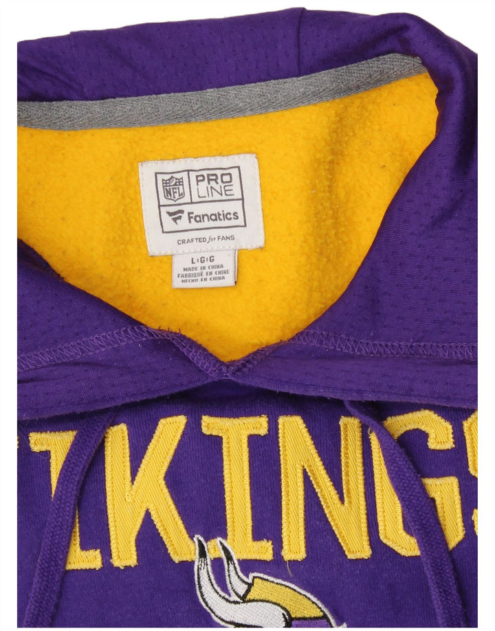 NFL Boys Vikings Hoodie Jumper 13-14 år Stor lilla farveblok