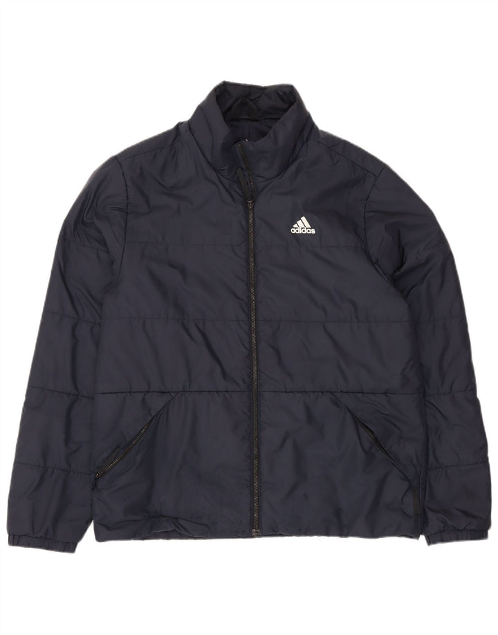 Adidas Polstret Herrejakke UK 38 Medium Navy Blue Polyester