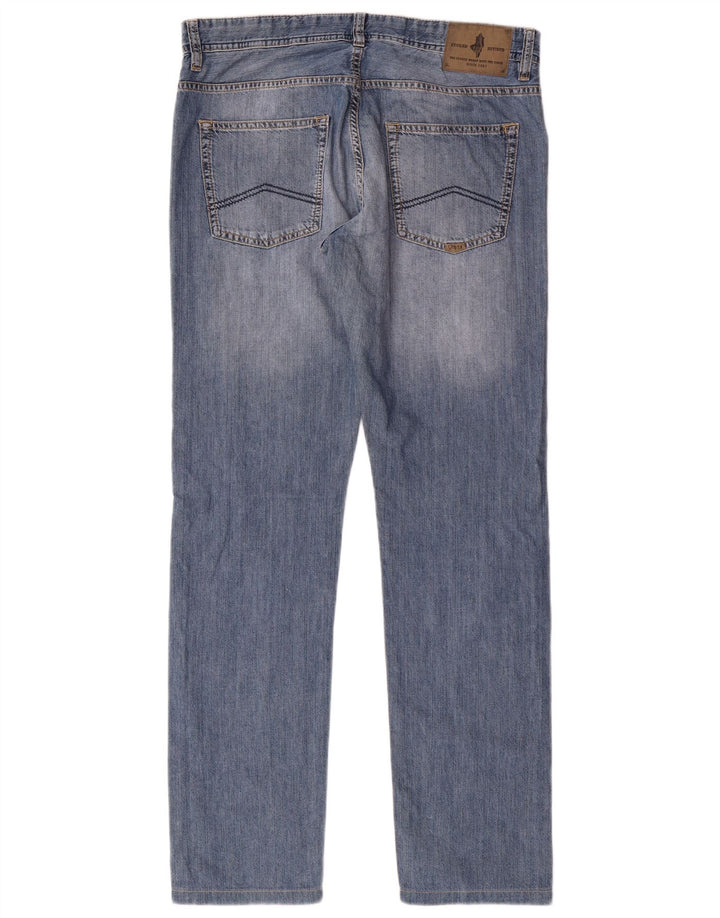 Marlboro Classics Herre Regular Fit Tapered Jeans W32 L34 Blå Bomuld