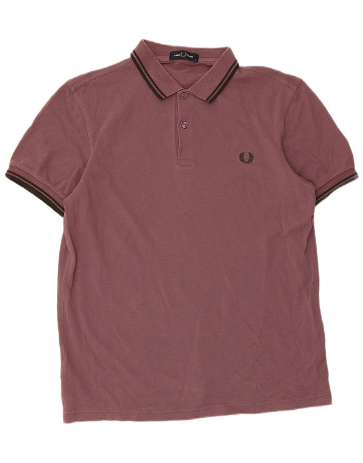 Fred Perry Herre poloshirt Medium brun stribet bomuld
