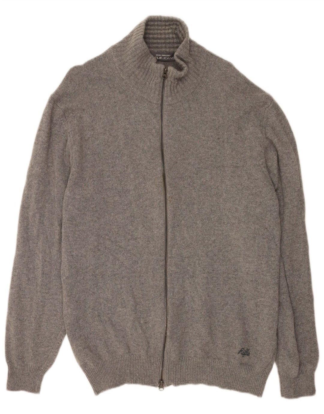 Rifle Herre Cardigan Sweater 2XL Grå Uld