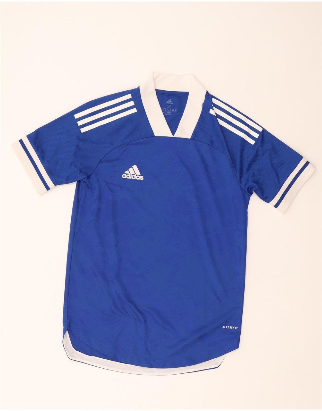 ADIDAS Mens Aeroready T-Shirt Top XS Blue Vintage Adidas and Second-Hand Adidas from Messina Hembry 