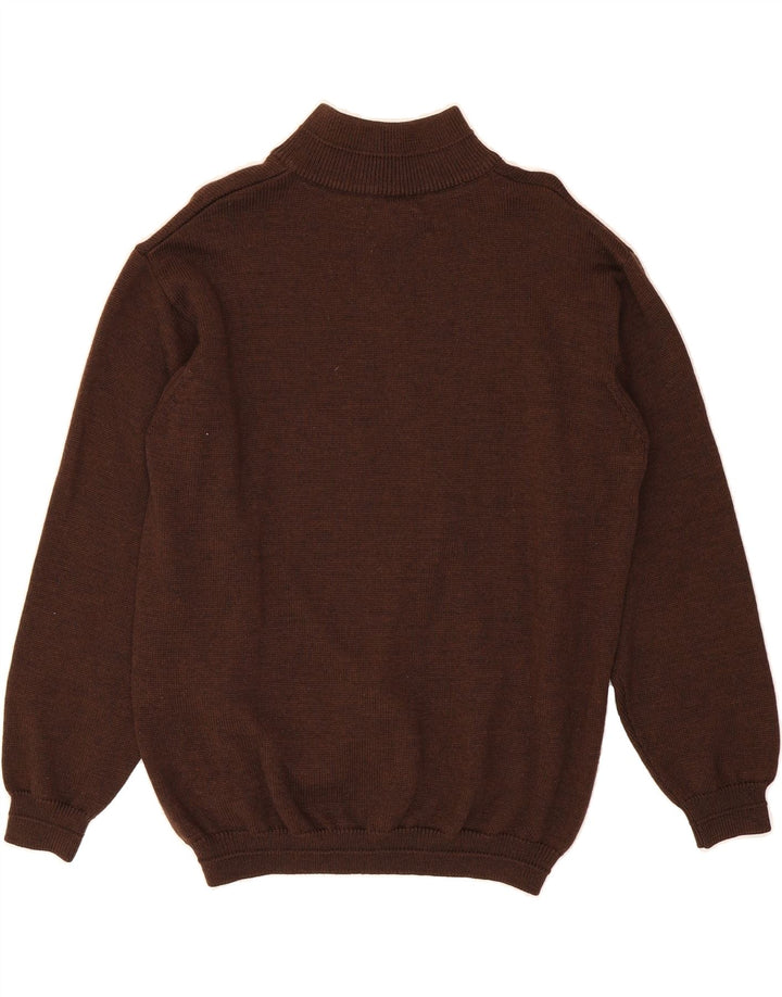 AVIREX Womens Zip Neck Jumper Sweater UK 16 Large Brown Classic Vintage Avirex and Second-Hand Avirex from Messina Hembry 