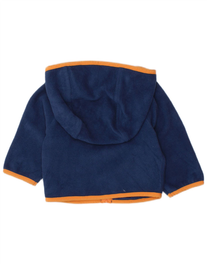 COLUMBIA Baby Boys Fleecejakke med hætte 3-6 måneder Navy Blue Colourblock
