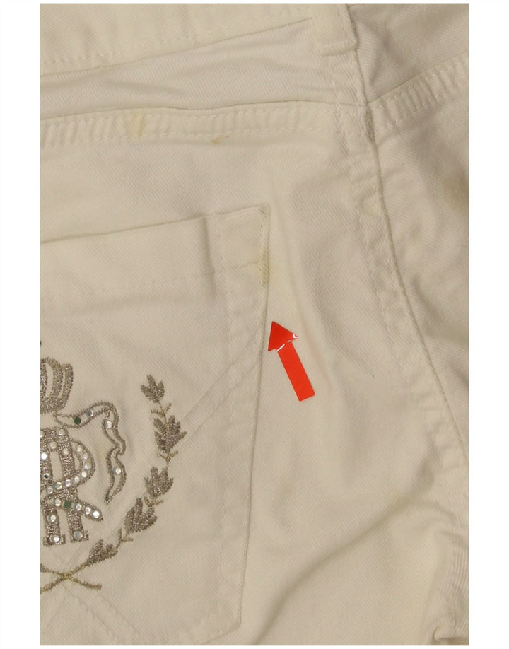 Roy Rogers Dame Skinny Jeans IT 43 Medium W29 L34 Hvid Bomuld