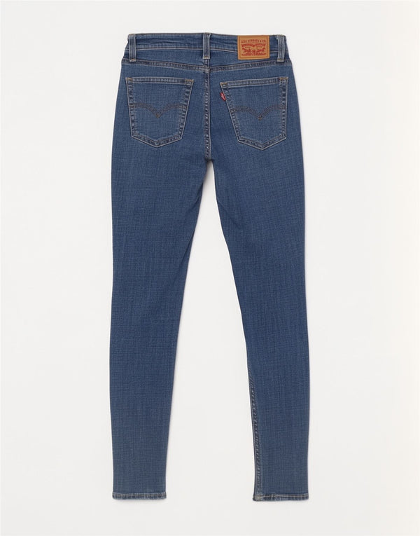 Levi's Dame 721 Skinny Jeans med høj talje W27 L27 Blå