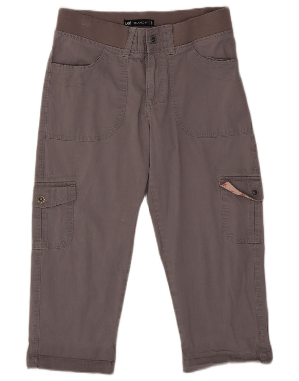 Lee Dame Capri Cargo Bukser med afslappet pasform US 6 Medium W28 L20 Grå Bomuld