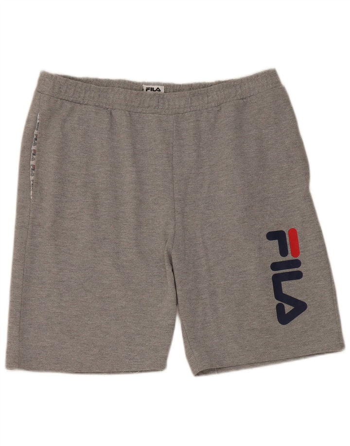 Fila Herre grafiske sportsshorts store grå bomuld