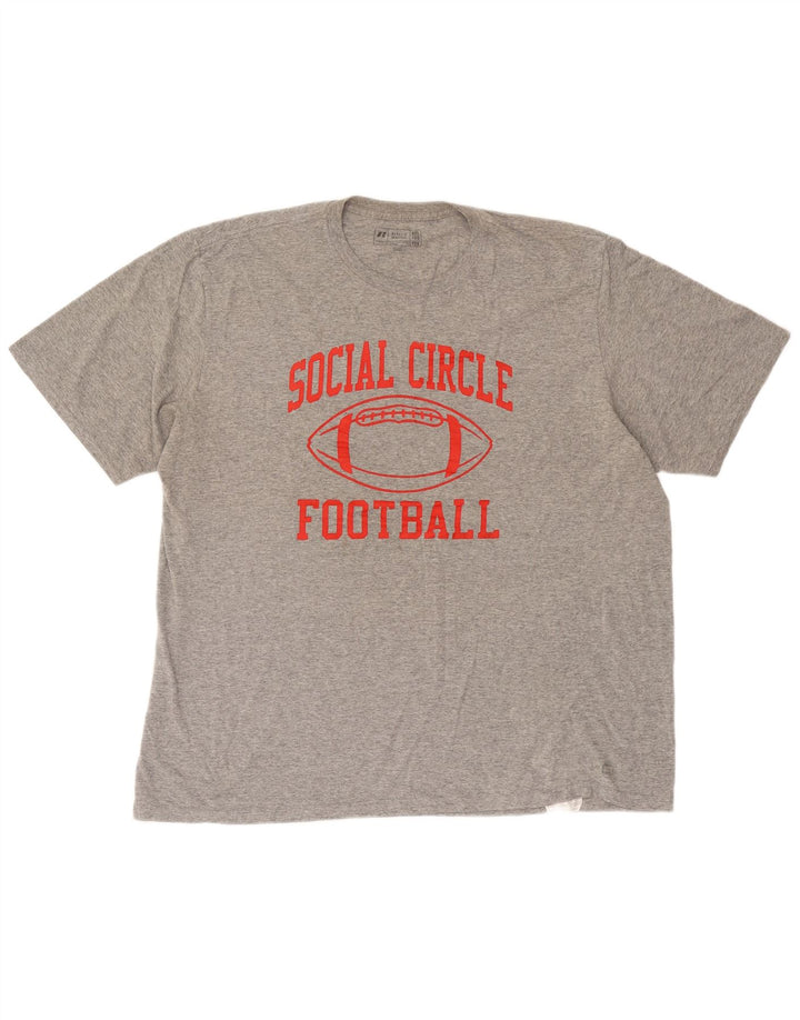 Russell Athletic Herre Grafisk T-Shirt Top 2XL Grå