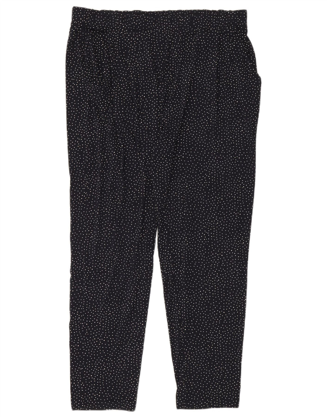 Marks & Spencer Dame Leggings UK 18 XL Navy Blue Polka Dot Viscose