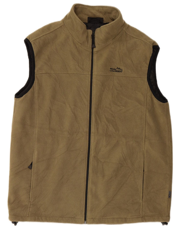 High Colorado Herre Fleece Gilet UK 42 XL Khaki Polyester