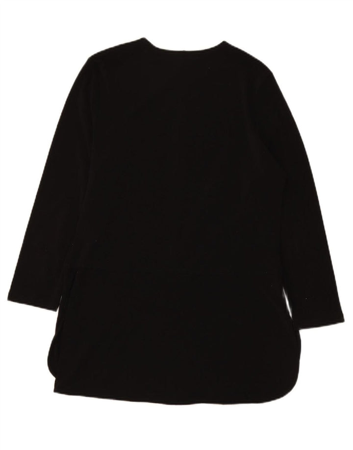 RALPH LAUREN Womens Tunic Dress UK 14 Medium Black Polyester