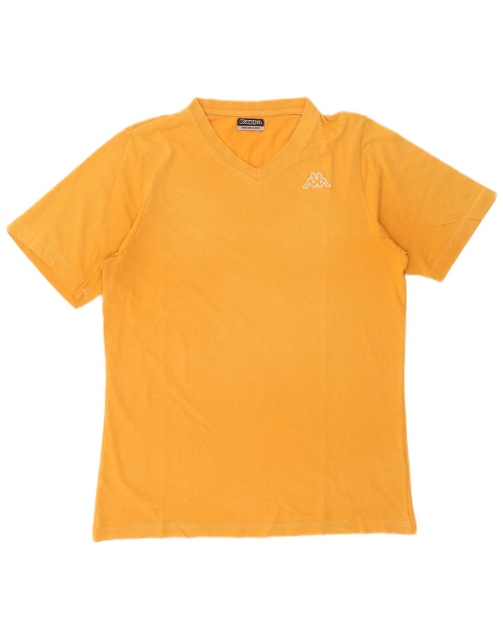 Kappa Herre T-Shirt Top Medium Gul Bomuld