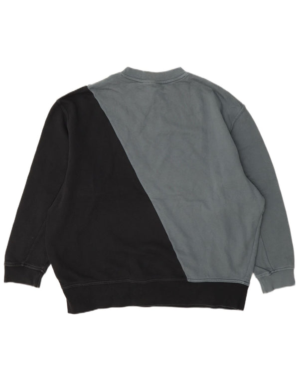 Adidas Graphic Sweatshirt Jumper UK 10 Small Grey Colourblock
