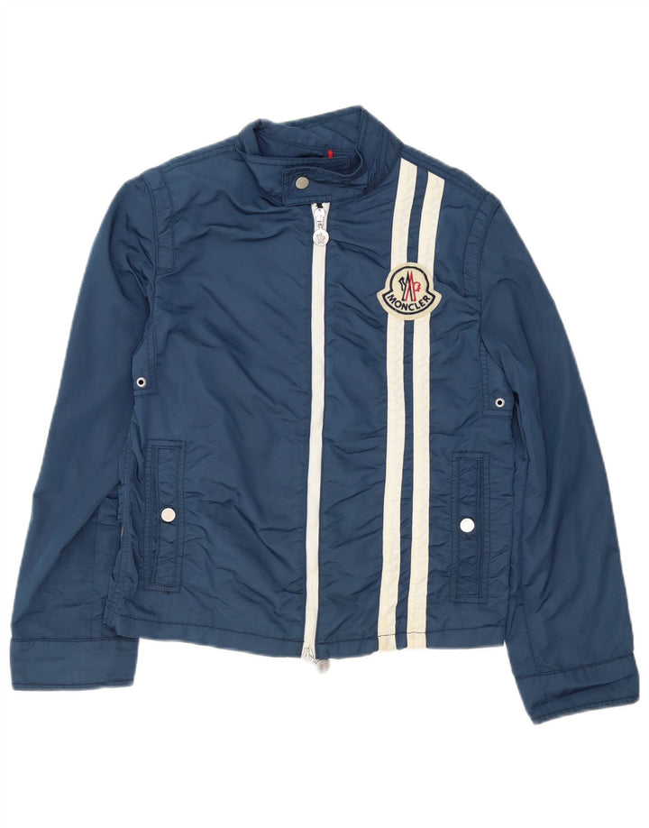 Moncler drenge vindjakke 13-14 år Navy Blue Colourblock Polyester
