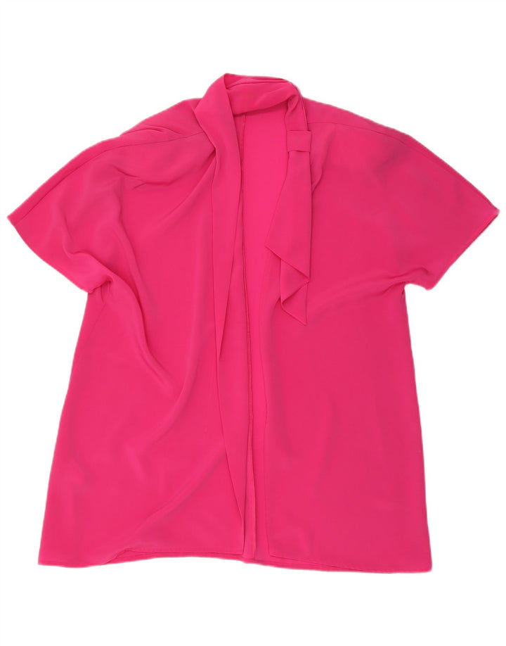 Vintage Dame Longline Kortærmet Blazer Jacket IT 43 Medium Pink