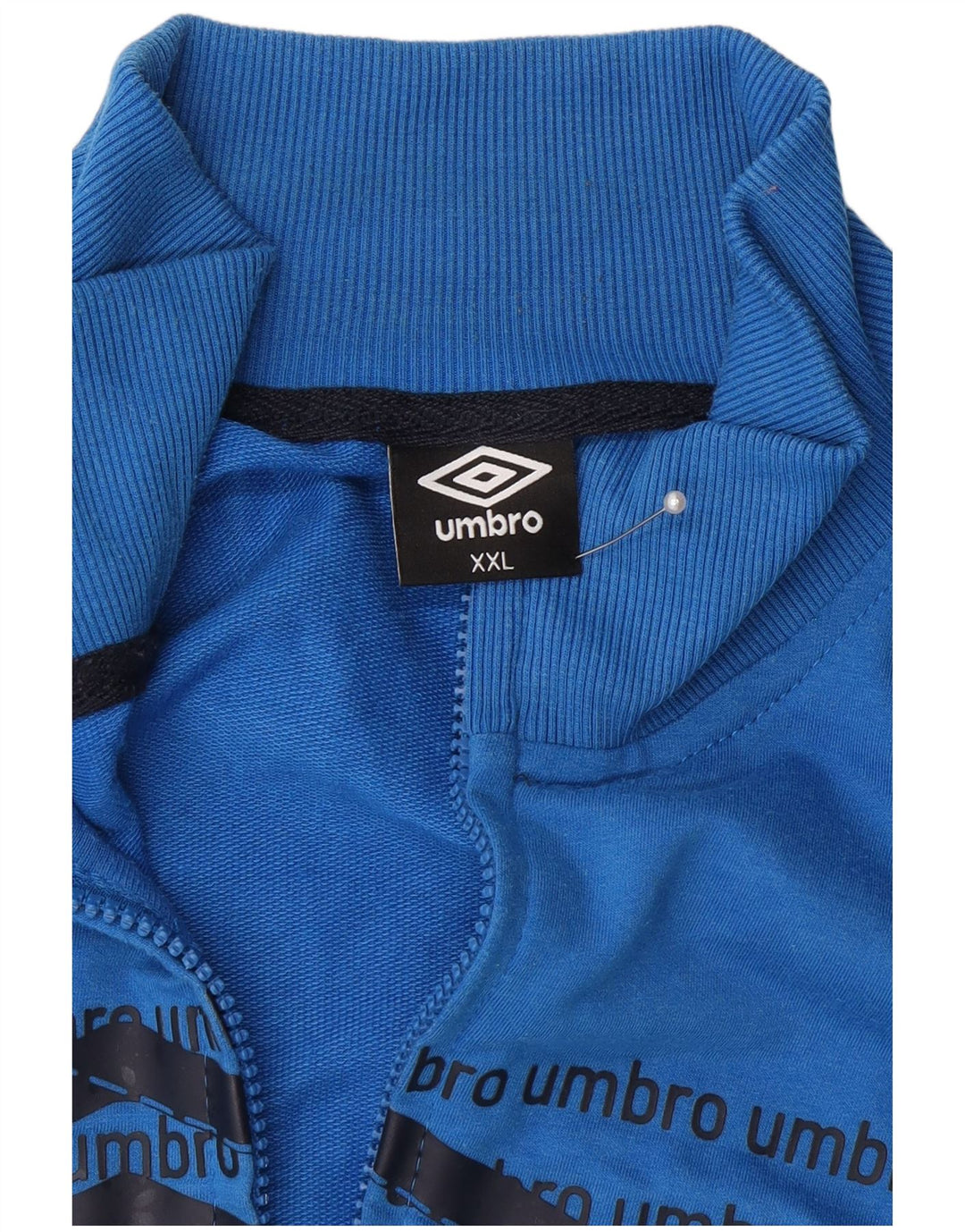 Umbro Herre grafisk træningsdragt Topjakke 2XL Blå Colourblock Bomuld