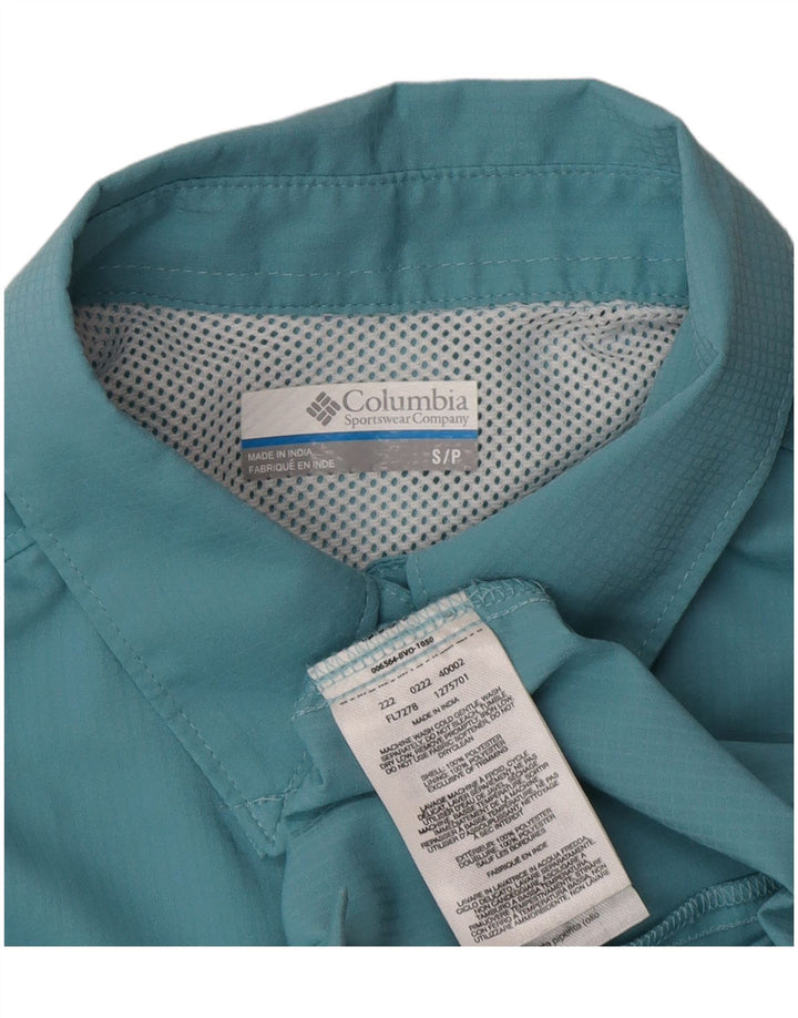 Columbia dameskjorte UK 10 Lille turkis polyester