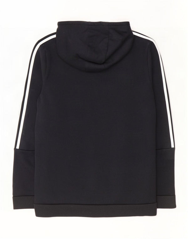 Adidas Dame Hoodie Jumper UK 16/18 Large Black Colourblock Bomuld