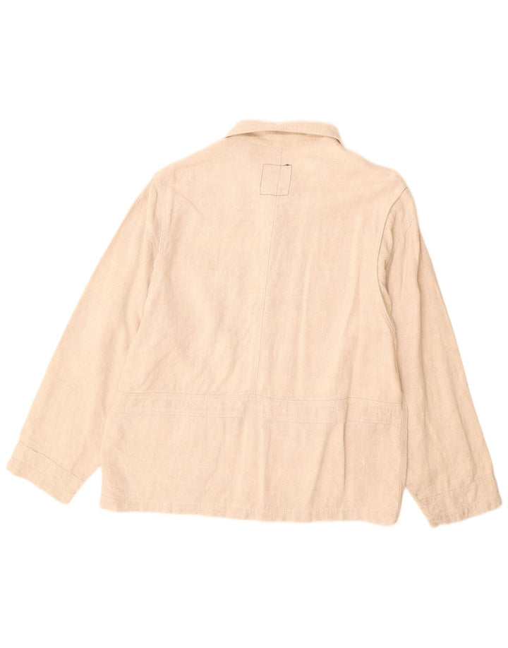 Energie Herre Utility Jacket UK 38 Medium Beige Linen
