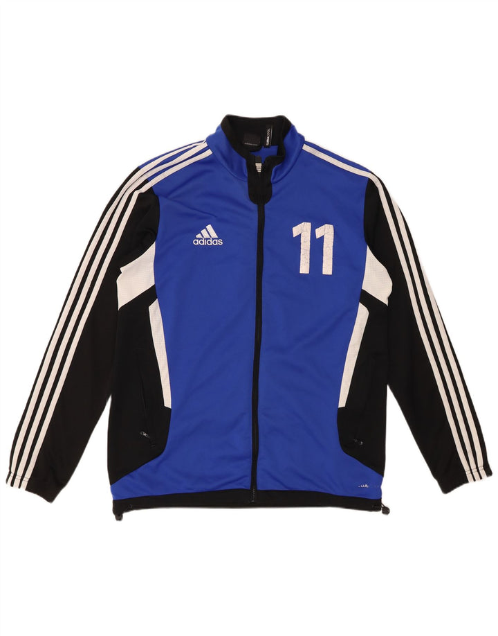 ADIDAS Herre Climacool Træningsdragt Topjakke UK 38/40 Medium Blue