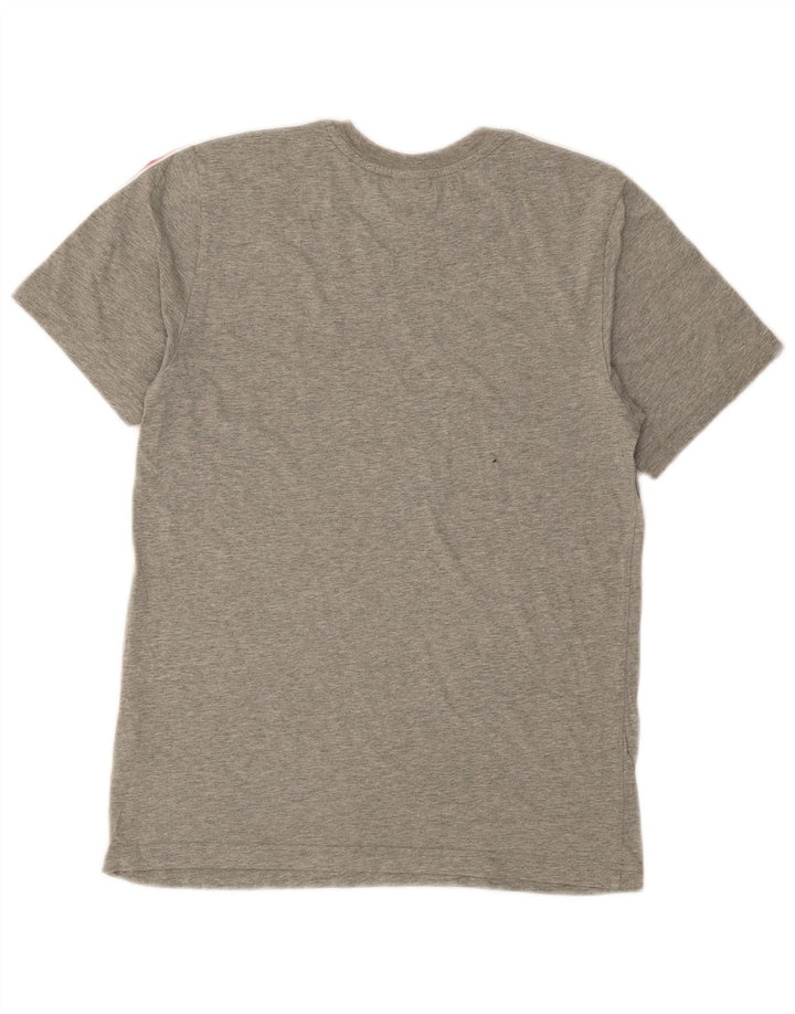 NIKE Mens Graphic T-Shirt Top Small Grey Colourblock Cotton
